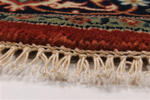 Herati Beige Round Hand Knotted 40 X 40 Area Rug 250-25212 Image 5