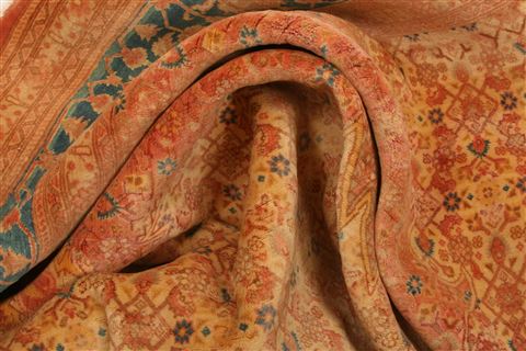 Tabriz Red Hand Knotted 98 X 131 Area Rug 100-25217 Image 3