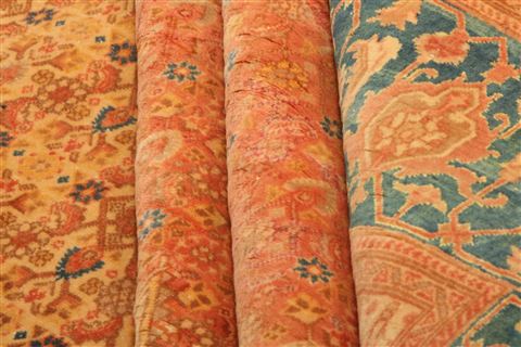 Tabriz Red Hand Knotted 98 X 131 Area Rug 100-25217 Image 4