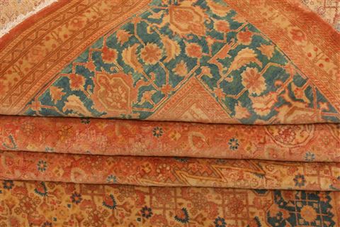 Tabriz Red Hand Knotted 98 X 131 Area Rug 100-25217 Image 6