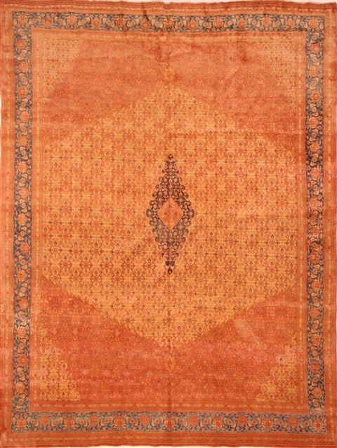 Tabriz Red Hand Knotted 98 X 131 Area Rug 100-25217 Image 0