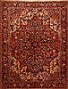 Heriz Red Hand Knotted 88 X 111  Area Rug 100-25224 Thumb 0
