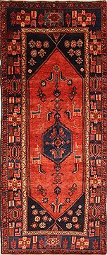 Persian Zanjan Multicolor Runner 10 to 12 ft Wool Carpet 25225