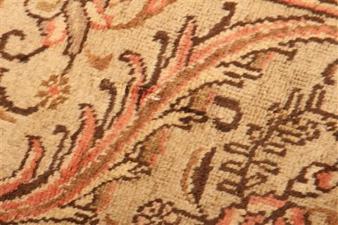 Tabriz Brown Hand Knotted 95 X 127 Area Rug 100-25226 Image 10