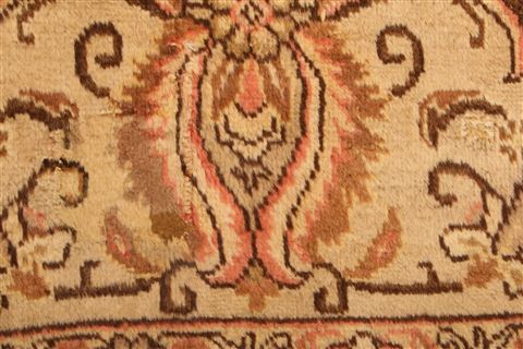 Tabriz Brown Hand Knotted 95 X 127 Area Rug 100-25226 Image 11