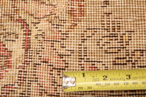 Tabriz Brown Hand Knotted 95 X 127 Area Rug 100-25226 Image 7