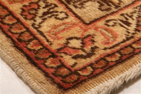 Tabriz Brown Hand Knotted 95 X 127 Area Rug 100-25226 Image 9