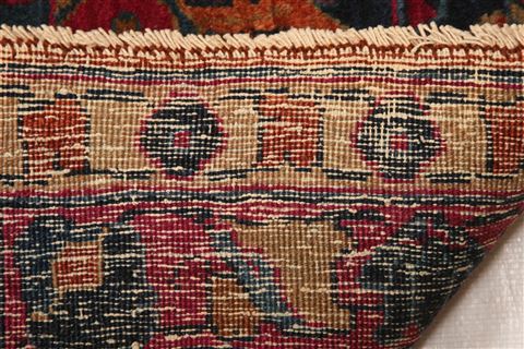 Sarouk Red Hand Knotted 87 X 115 Area Rug 100-25227 Image 8