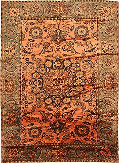 Bakhtiar Multicolor Hand Knotted 7'3" X 10'1"  Area Rug 100-25230