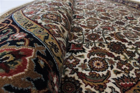 Herati Beige Round Hand Knotted 50 X 50 Area Rug 250-25231 Image 8