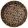 Herati Beige Round Hand Knotted 50 X 50  Area Rug 250-25231 Thumb 0