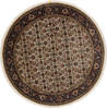 Herati Beige Round Hand Knotted 50 X 50 Area Rug 250-25231 Thumb 0