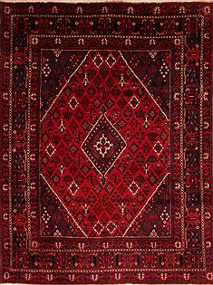 Persian Joshaghan Red Rectangle 10x13 ft Wool Carpet 25255