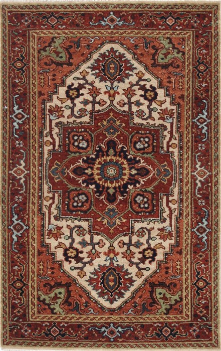 Serapi White Hand Knotted 26 X 40  Area Rug 250-25261 Image 0