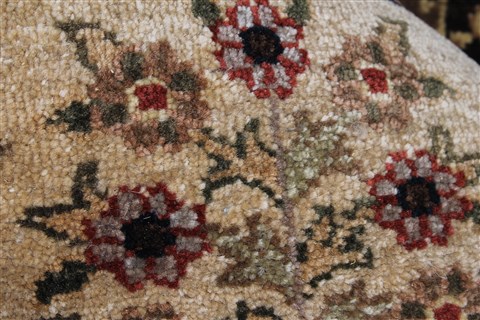 Agra Beige Hand Knotted 50 X 73 Area Rug 250-25279 Image 8