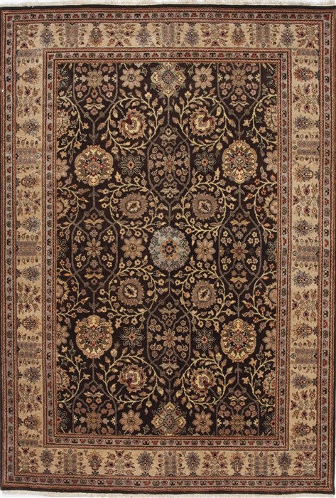 Agra Beige Hand Knotted 50 X 73 Area Rug 250-25279 Image 0
