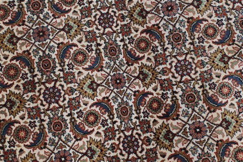 Herati Beige Round Hand Knotted 80 X 80 Area Rug 250-25288 Image 4