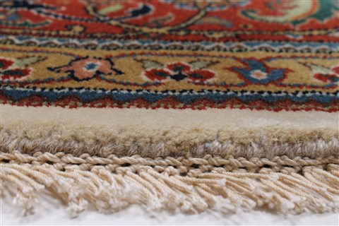 Herati Beige Round Hand Knotted 80 X 80 Area Rug 250-25288 Image 5