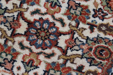 Herati Beige Round Hand Knotted 80 X 80 Area Rug 250-25288 Image 6
