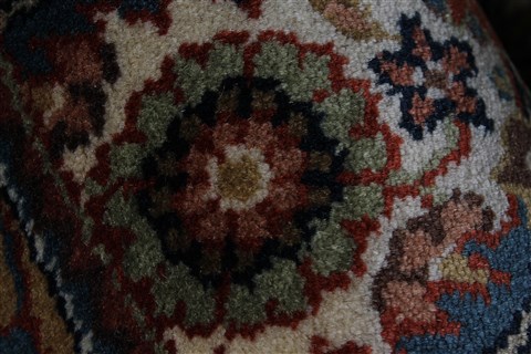 Herati Beige Round Hand Knotted 80 X 80 Area Rug 250-25288 Image 8