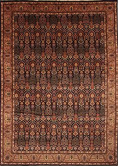 Tabriz Blue Hand Knotted 11'7" X 16'2"  Area Rug 100-25289