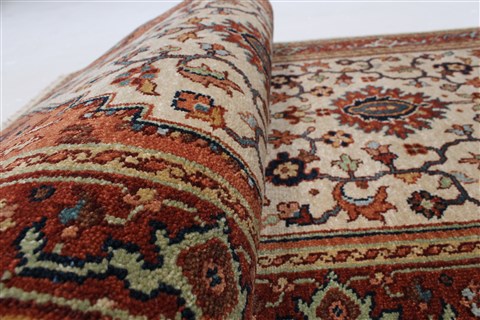 Serapi White Runner Hand Knotted 26 X 1310 Area Rug 250-25292 Image 9