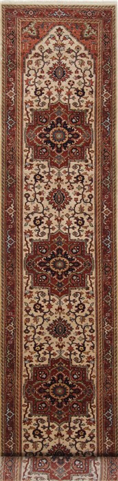 Serapi White Runner Hand Knotted 26 X 1310 Area Rug 250-25292 Image 0