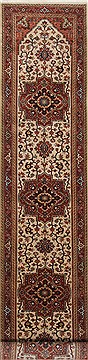 Serapi White Runner Hand Knotted 2'6" X 13'10"  Area Rug 250-25292