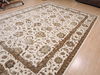 Kashan White Hand Knotted 100 X 145  Area Rug 100-25296 Thumb 10