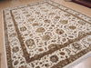 Kashan White Hand Knotted 100 X 145 Area Rug 100-25296 Thumb 9