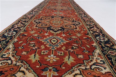 Serapi Beige Runner Hand Knotted 20 X 711 Area Rug 250-25297 Image 1