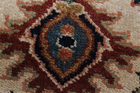 Serapi Beige Runner Hand Knotted 27 X 160 Area Rug 250-25299 Image 7