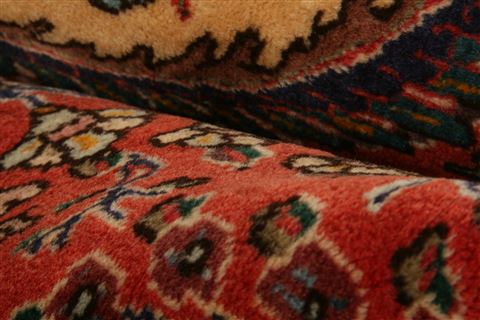 Tabriz Red Hand Knotted 118 X 155 Area Rug 100-25301 Image 1