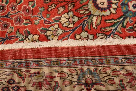 Tabriz Red Hand Knotted 118 X 155 Area Rug 100-25301 Image 8