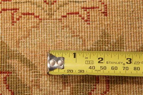 Agra Beige Hand Knotted 103 X 143 Area Rug 100-25304 Image 7