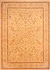 Agra Beige Hand Knotted 103 X 143 Area Rug 100-25304 Thumb 0
