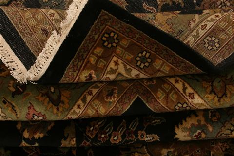 Kashan Multicolor Hand Knotted 101 X 1310 Area Rug 100-25309 Image 5