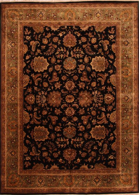 Kashan Multicolor Hand Knotted 101 X 1310 Area Rug 100-25309 Image 0