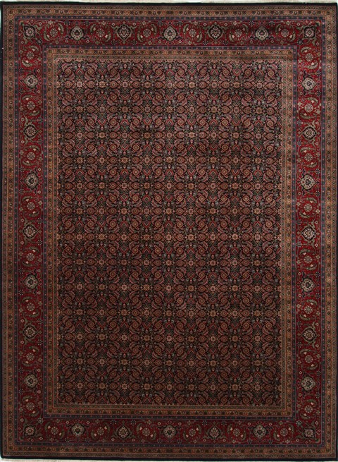 Herati Brown Hand Knotted 90 X 122 Area Rug 250-25319 Image 0