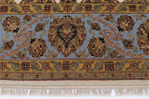 Agra Beige Hand Knotted 90 X 120 Area Rug 250-25320 Image 5