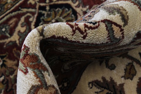 Kashan Beige Hand Knotted 811 X 123  Area Rug 250-25327 Image 11