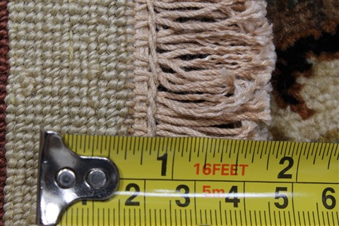 Kashan Beige Hand Knotted 811 X 123  Area Rug 250-25327 Image 2