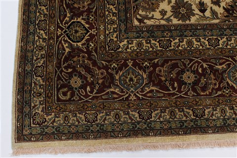Kashan Beige Hand Knotted 811 X 123  Area Rug 250-25327 Image 6