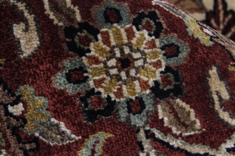 Kashan Beige Hand Knotted 811 X 123  Area Rug 250-25327 Image 8