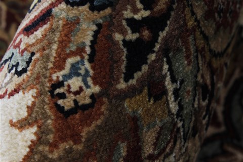 Kashan Beige Hand Knotted 811 X 123  Area Rug 250-25327 Image 9