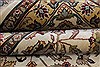 Kashan Beige Hand Knotted 90 X 117  Area Rug 250-25328 Thumb 13