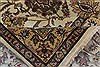 Kashan Beige Hand Knotted 90 X 117  Area Rug 250-25328 Thumb 1