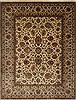 Kashan Beige Hand Knotted 90 X 117  Area Rug 250-25328 Thumb 0