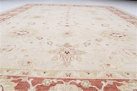 Chobi Beige Hand Knotted 811 X 1111 Area Rug 250-25331 Image 6