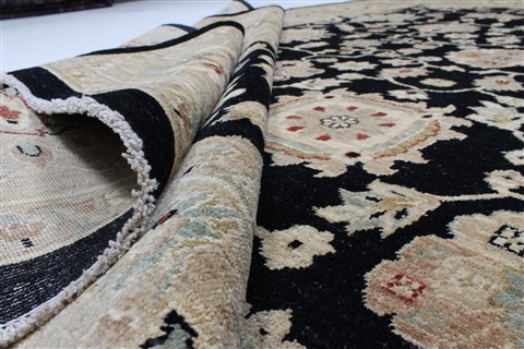 Chobi Beige Hand Knotted 90 X 118 Area Rug 250-25333 Image 13
